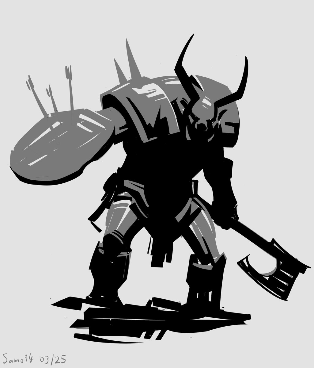 SamoArt94's tweet image. Felt like doing some greenskin poses!

#orcs #warhammertotalwar #warhammerfantasy #warhammeorcs