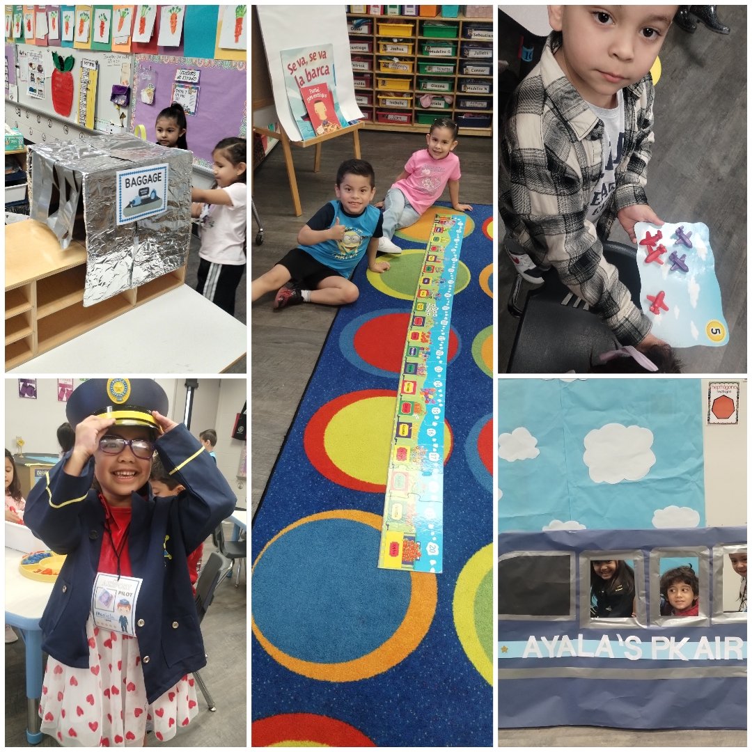 MrsAyala_OFE's tweet photo. The start of a new theme means our room and centers transform. The new theme has been a hit with my Pre-K friends. They have been so engaged, collaborating to solve puzzles, create patterns, count, and help manage an airport. #WatchUsSoar #Prek4Play #ShineOn @HumbleISD_OFE https://t.co/wCT1Q5Ucbh