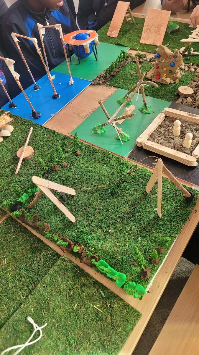 MICSTEMCrAFT's tweet image. Loving our @EngineerIreland activities so far this week. Check out this eco friendly playground design by 2nd class today. Plenty of cylinders and triangular based pyramids in the structures #engineersweek