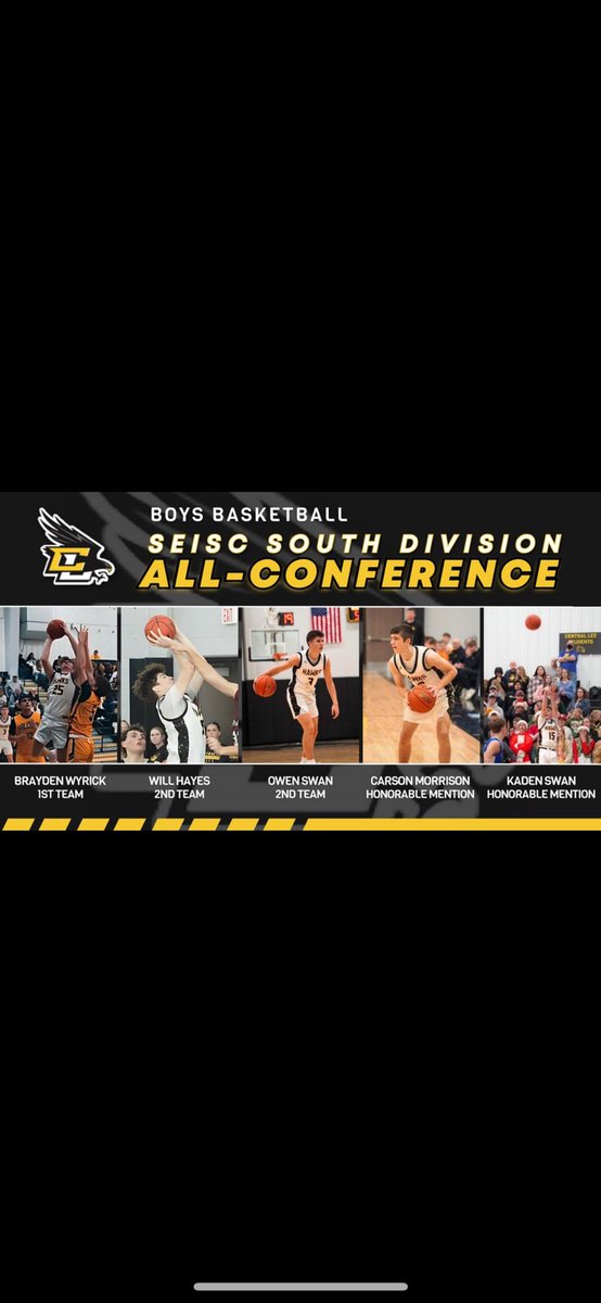 Congrats to our five players who were all-conference selections this year! Very deserving players with a bright future! Go Hawks🏀