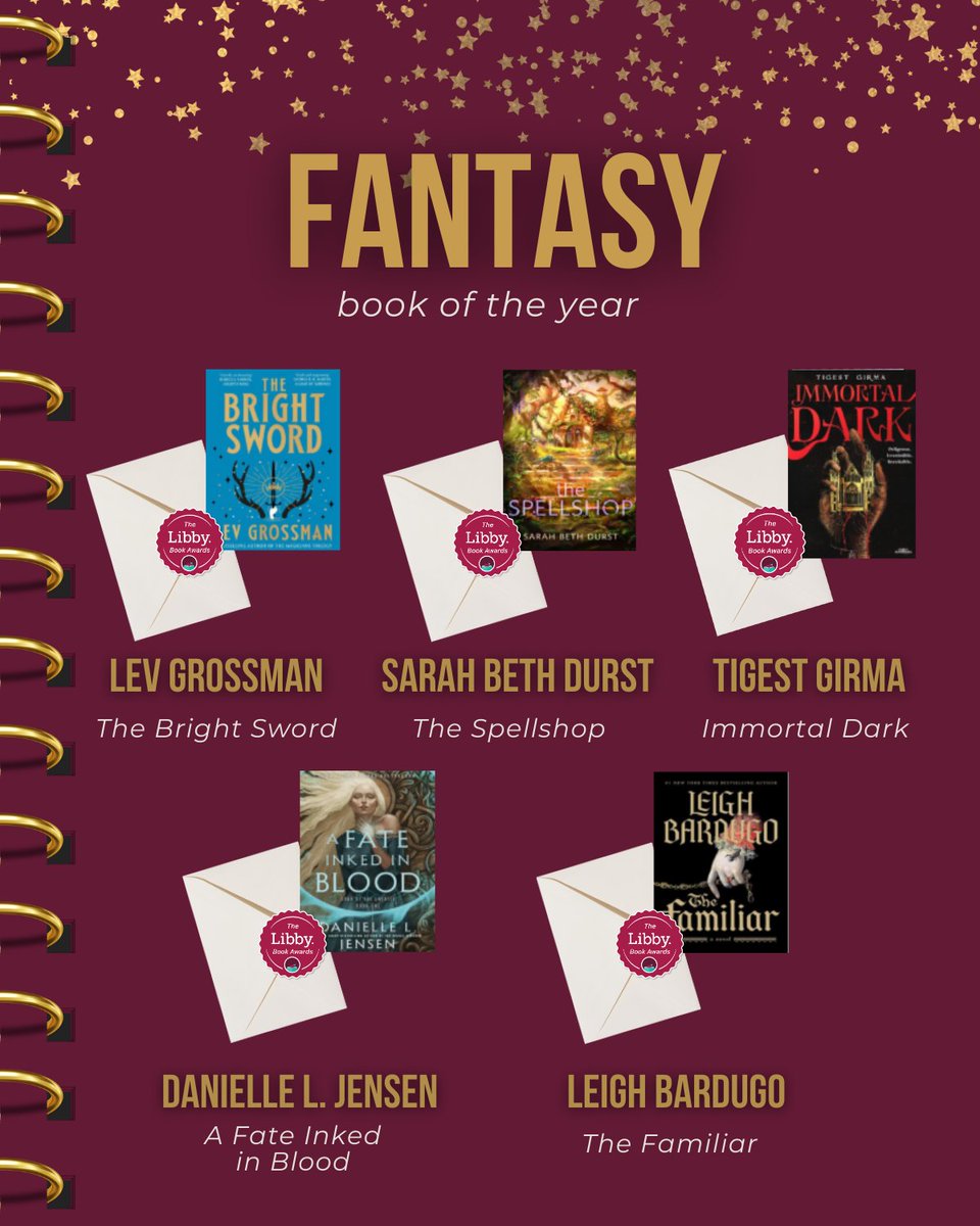 LibbyApp's tweet image. The finalists are in! 📚 Librarians have spoken, selecting the best books of the year for the #LibbyBookAwards—recognizing the titles that resonated with #readers &amp;amp; became library favorites. Winners will be announced tomorrow, 9AM EST.

#LibbyApp #CheckOutYourLibray #LibraryLove