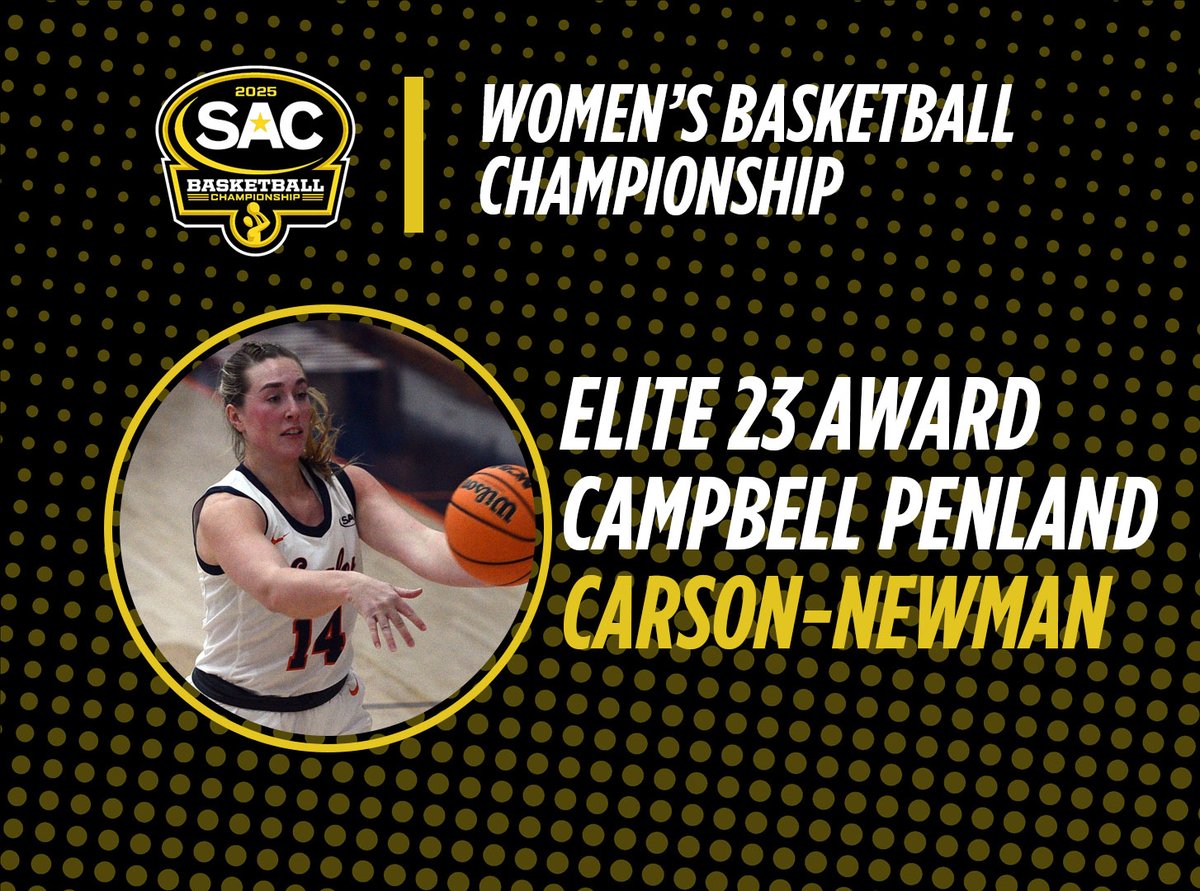 South Atlantic Conference (@sac_athletics) on Twitter photo Congrats to the women's basketball Elite 23 award winner, Campbell Penland of <a href="/CN_Eagles/">Carson-Newman Athletics</a>! Congrats to the women's basketball Elite 23 award winner, Campbell Penland of <a href="/CN_Eagles/">Carson-Newman Athletics</a>!