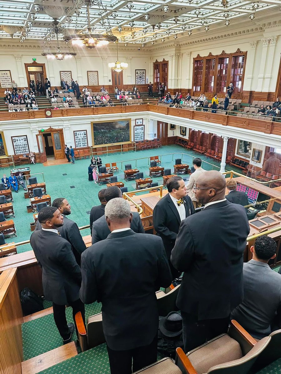 Today, we celebrated Alpha Phi Alpha Fraternity Day at the Texas Capitol, and I was proud to stand alongside my brothers as we advocated for the future of education and our communities. Special thanks to Bro. Senator Borris Miles and Bro. Rep. Ronald Reynolds for the opportunity