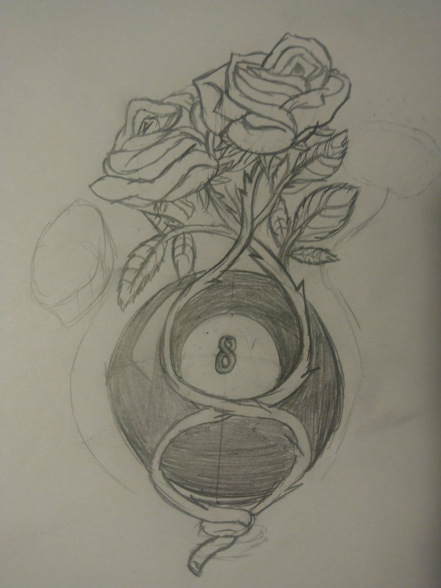 Working on a tattoo design