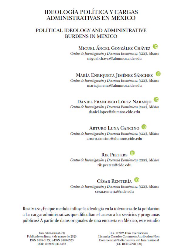 Rik Peeters (@rikpeeters2) on Twitter photo ¡Nuevo artículo! Con <a href="/Mig_GonzalezC/">Miguel González</a>, <a href="/mariajn_/">María E.</a>, <a href="/Arturolunacan/">Arturo Luna</a>, <a href="/daniellopezn7/">Daniel Francisco López</a> y <a href="/crenteriama/">César Rentería Marín</a> en <a href="/Foro_Int/">Foro Internacional</a> del <a href="/CEIColmex/">CEI Colmex</a>: las cargas administrativas como cuestión política: forointernacional.colmex.mx/index.php/fi/a… ¡Nuevo artículo! Con <a href="/Mig_GonzalezC/">Miguel González</a>, <a href="/mariajn_/">María E.</a>, <a href="/Arturolunacan/">Arturo Luna</a>, <a href="/daniellopezn7/">Daniel Francisco López</a> y <a href="/crenteriama/">César Rentería Marín</a> en <a href="/Foro_Int/">Foro Internacional</a> del <a href="/CEIColmex/">CEI Colmex</a>: las cargas administrativas como cuestión política: forointernacional.colmex.mx/index.php/fi/a…