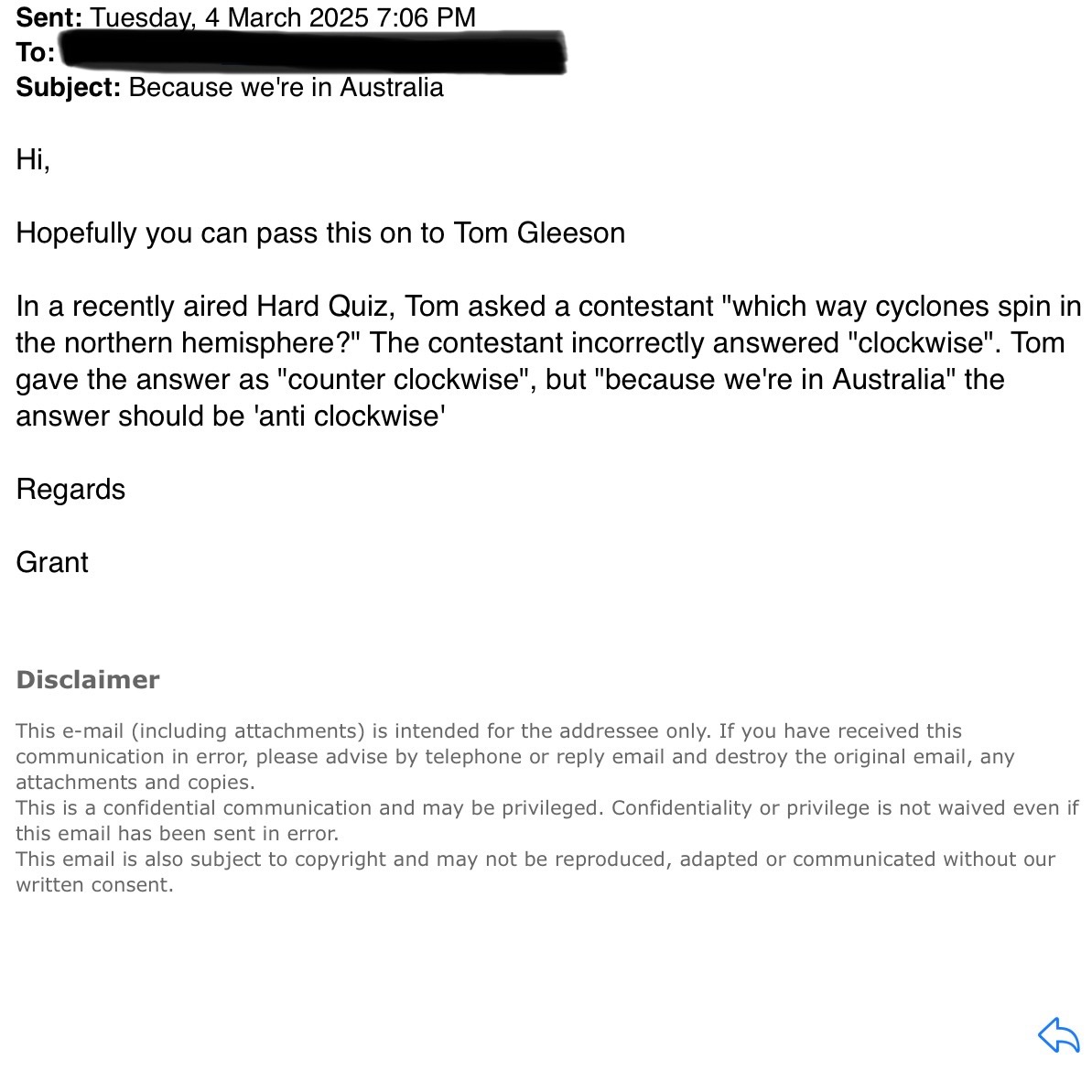 Tom Gleeson tweet media