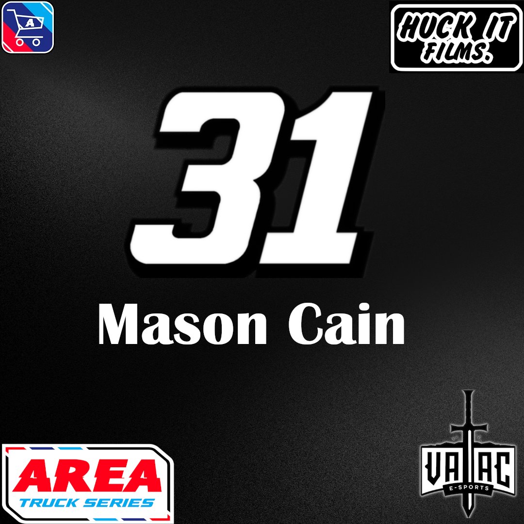 VAAC is thrilled to have <a href="/MasonC96223/">Mason Cain</a> on the team. He will be driving the number 31 backed by Huck It Films in the <a href="/AREAiRacing/">AREA iRacing</a> Truck Series after leaving the now-defunct Miller Racing