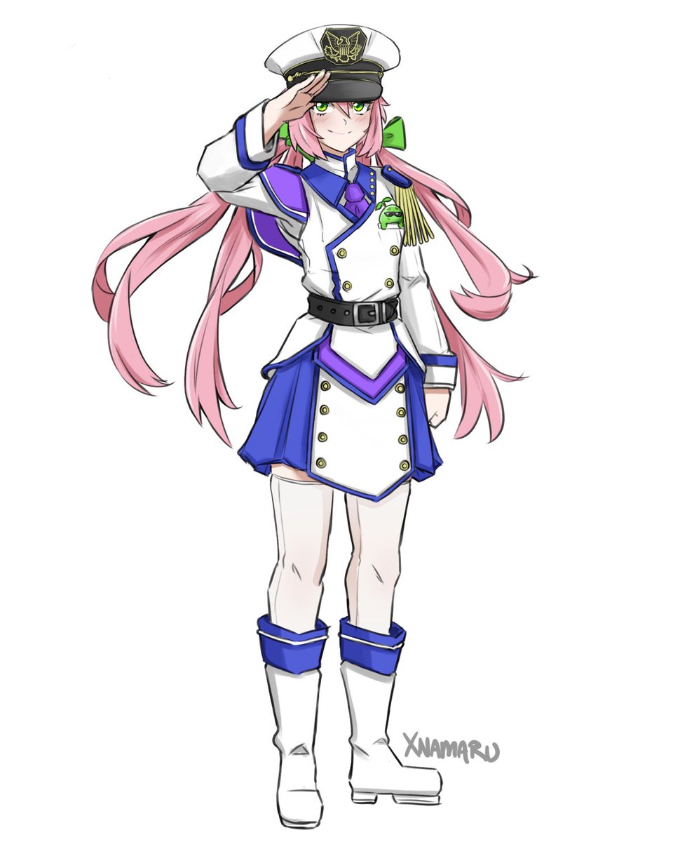 xnamaru's tweet photo. Really liked @celestiumart 's military design.

#vtuber #characterdesign #haventdrawninforever https://t.co/ha5KOuKXws