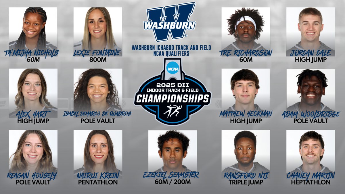 Washburn Athletics (@wusports) on Twitter photo Washburn <a href="/IchabodXCTF/">Washburn XC/TF</a> set to send school-record 13 to NCAA Indoor Track and Field Championships #GoBods wusports.com/news/2025/3/4/… Washburn <a href="/IchabodXCTF/">Washburn XC/TF</a> set to send school-record 13 to NCAA Indoor Track and Field Championships #GoBods wusports.com/news/2025/3/4/…