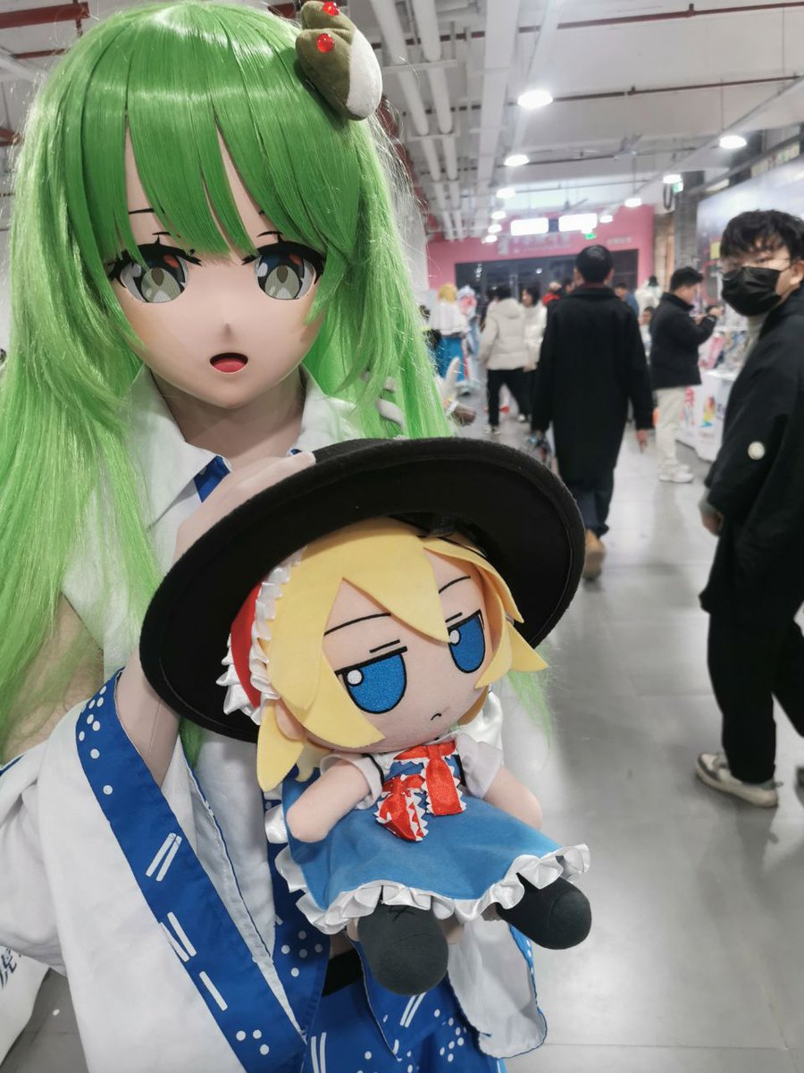 Alice 東風谷早苗kigurumi 東方Project #KochiyaSanae #着ぐるみと #東風谷早苗 #kigurumi 🐸 an 🐸