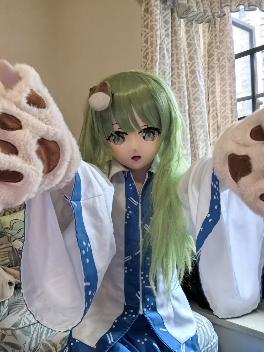 Alice 東風谷早苗kigurumi 東方Project #KochiyaSanae #着ぐるみと #東風谷早苗 #kigurumi 🐸 an 🐸