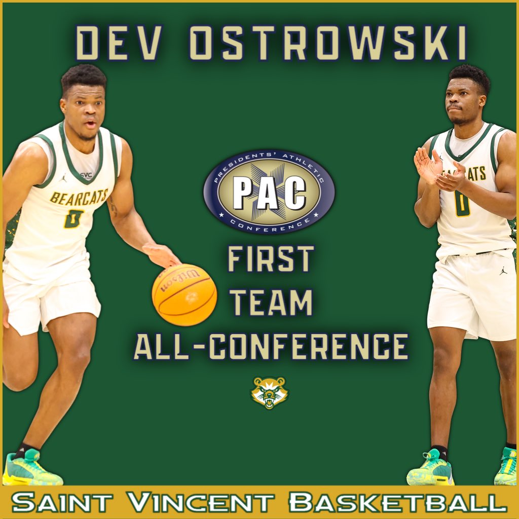 SVC Men's Basketball (@svchoops) on Twitter photo Congratulations to Dev Ostrowski on being named <a href="/PAC_Athletics/">Presidents’ Athletic Conference</a> First Team All-Conference! #noexcuses Congratulations to Dev Ostrowski on being named <a href="/PAC_Athletics/">Presidents’ Athletic Conference</a> First Team All-Conference! #noexcuses