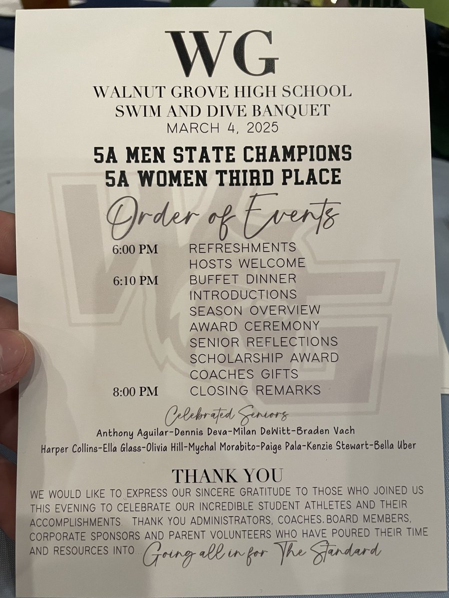 PISD_Aquatics's tweet image. Special night tonight for our @PISD_Athletics & @ProsperISD Swimmers and Divers! Celebrating our @WGHS_Aquatics & @WalnutGroveHS 3rd place Girls Team and Boys State Championship Team! What an amazing year! Congrats to all the WildCats!