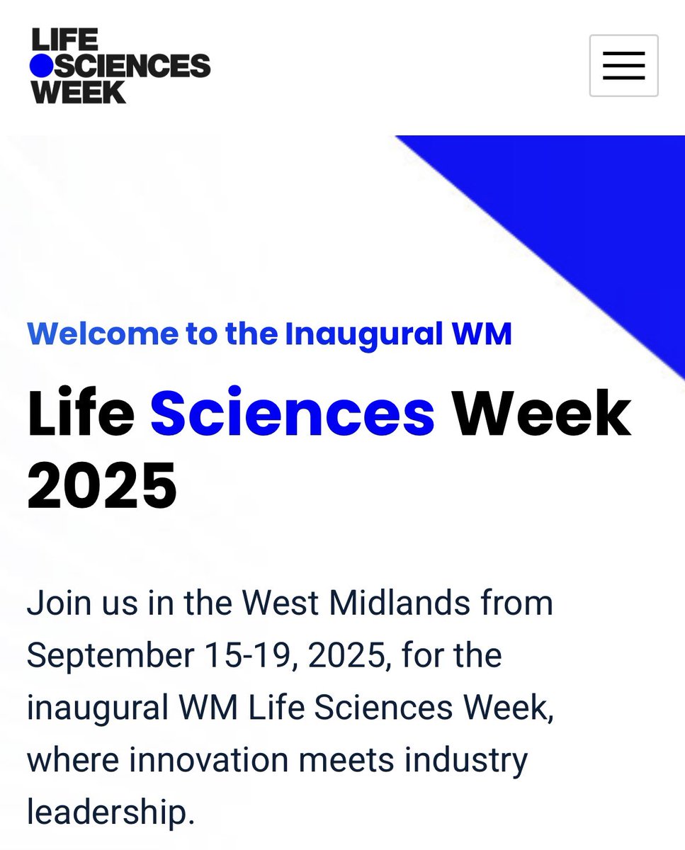 *️⃣ March 14th 2025; a date for your diary *️⃣ 
We'll be launching WM Life Sciences Week as part of the West Midlands Business Festival, and you can secure your place now 
👉 lnkd.in/eYwM6e97

A taster for what's to come in September, so hope to see you there
#LSW25
#WMBF25