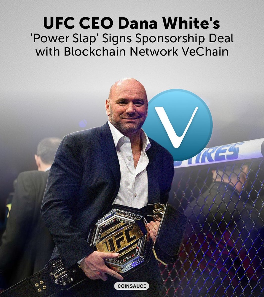 VechainAurelius's tweet image. Dana White’s partnership with VeChain is set to skyrocket $VET to Valhalla—or even Mars—by merging the explosive popularity of Power Slap with VeChain’s blockchain prowess. With global exposure on YouTube, millions of new eyes will see VeChain’s logo and tech in action, driving…