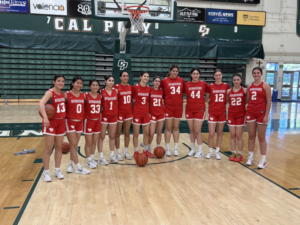 Burroughs Girls Basketball (@burroughsgirls) on Twitter photo Thank you to <a href="/CalPolyWBB/">Cal Poly WBB</a> for letting us have a shoot around in their gym! State playoff game tonight at Arroyo Grande 6pm. Go 🐻🏀! Thank you to <a href="/CalPolyWBB/">Cal Poly WBB</a> for letting us have a shoot around in their gym! State playoff game tonight at Arroyo Grande 6pm. Go 🐻🏀!