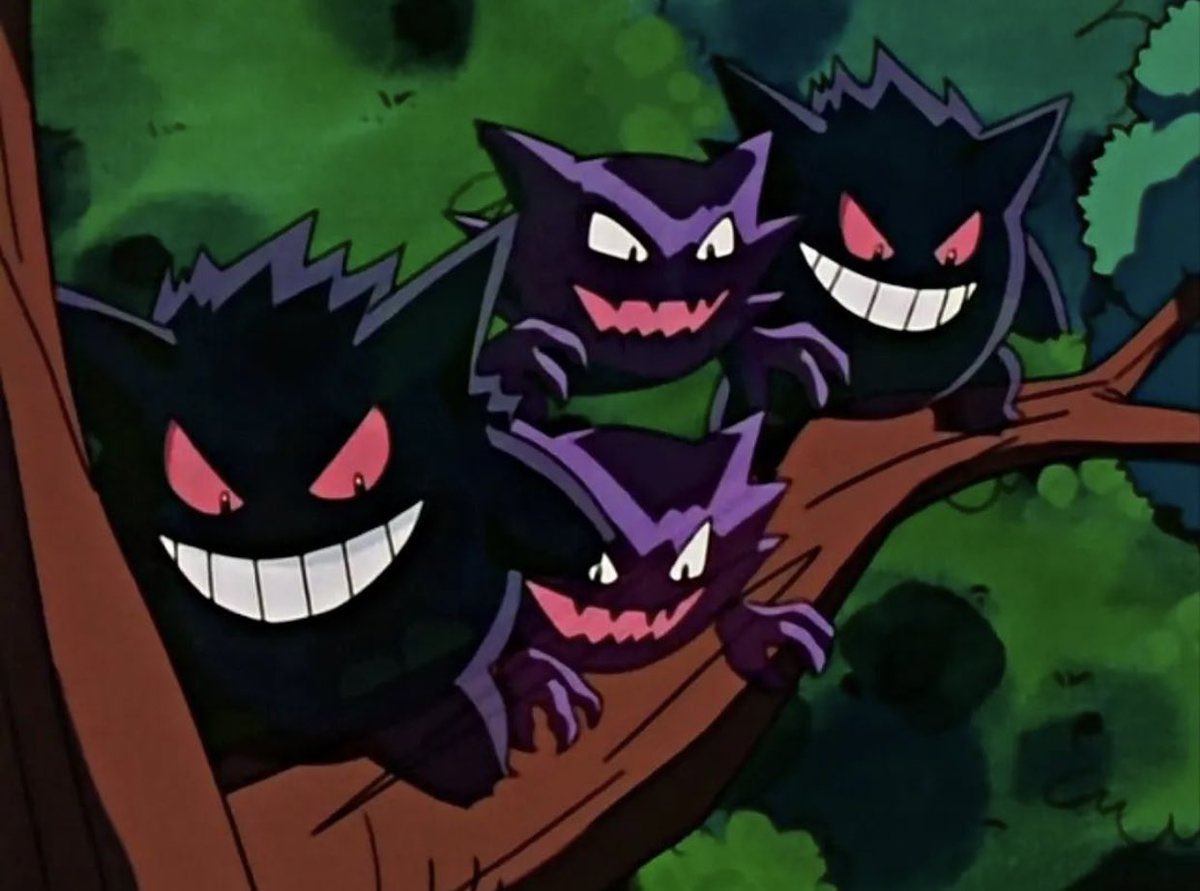 PokemonGems's tweet image. spooky boys hanging out