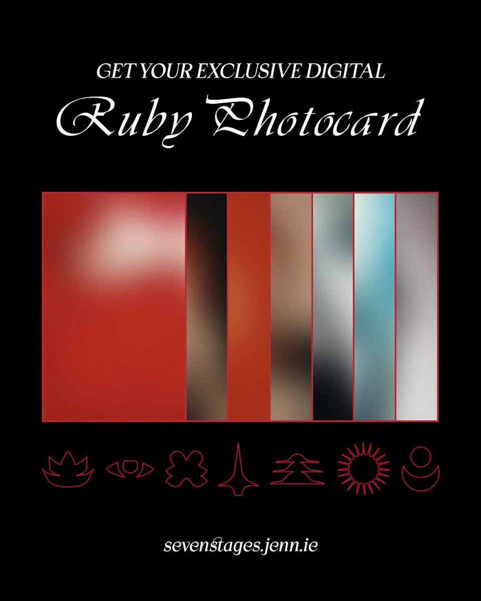 Discover the 7 Stages of Ruby by signing up to receive your exclusive Ruby Photocard. 

🔗 sevenstages.jenn.ie