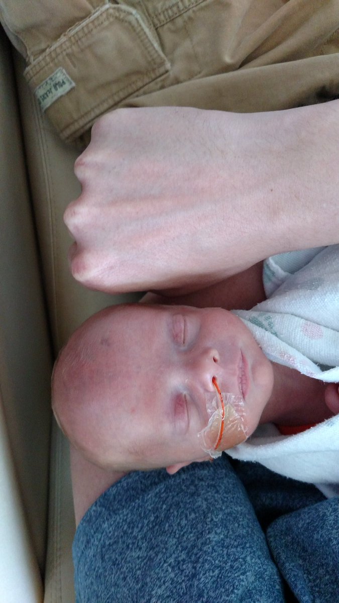 Brogan wants to know if his face is growing or my hand is shrinking.