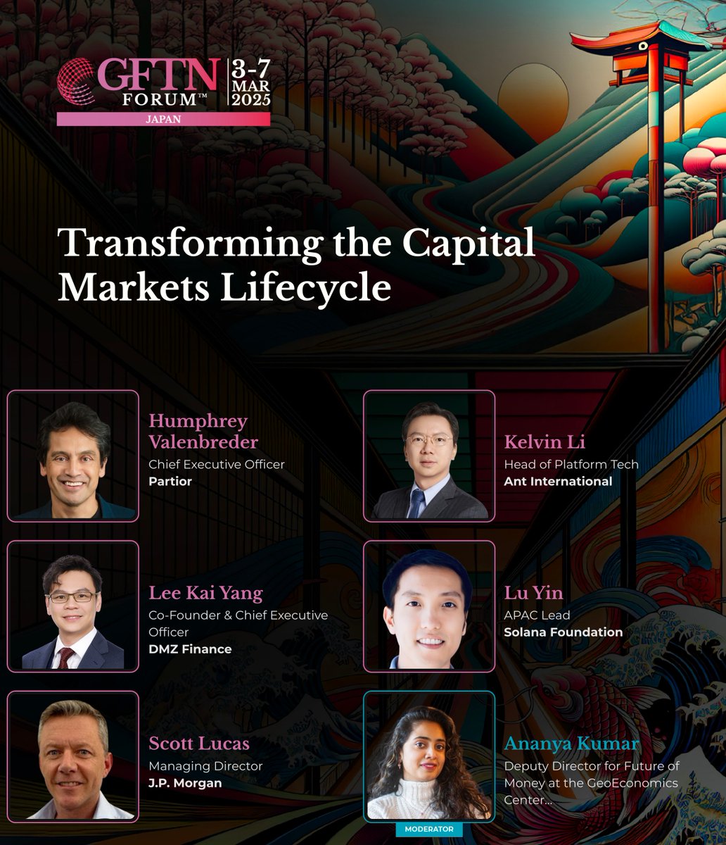 Atlantic Council GeoEconomics Center (@acgeoecon) on Twitter photo Deputy Director <a href="/ananpoe/">Ananya Kumar</a> is in Japan 🇯🇵 to moderate a discussion on what the next decade holds for capital markets at the <a href="/gftnforum_jp/">GFTN Forum, Japan</a>!
Tune in here ⤵️
gftnforum.jp/programme/agnd… Deputy Director <a href="/ananpoe/">Ananya Kumar</a> is in Japan 🇯🇵 to moderate a discussion on what the next decade holds for capital markets at the <a href="/gftnforum_jp/">GFTN Forum, Japan</a>!
Tune in here ⤵️
gftnforum.jp/programme/agnd…
