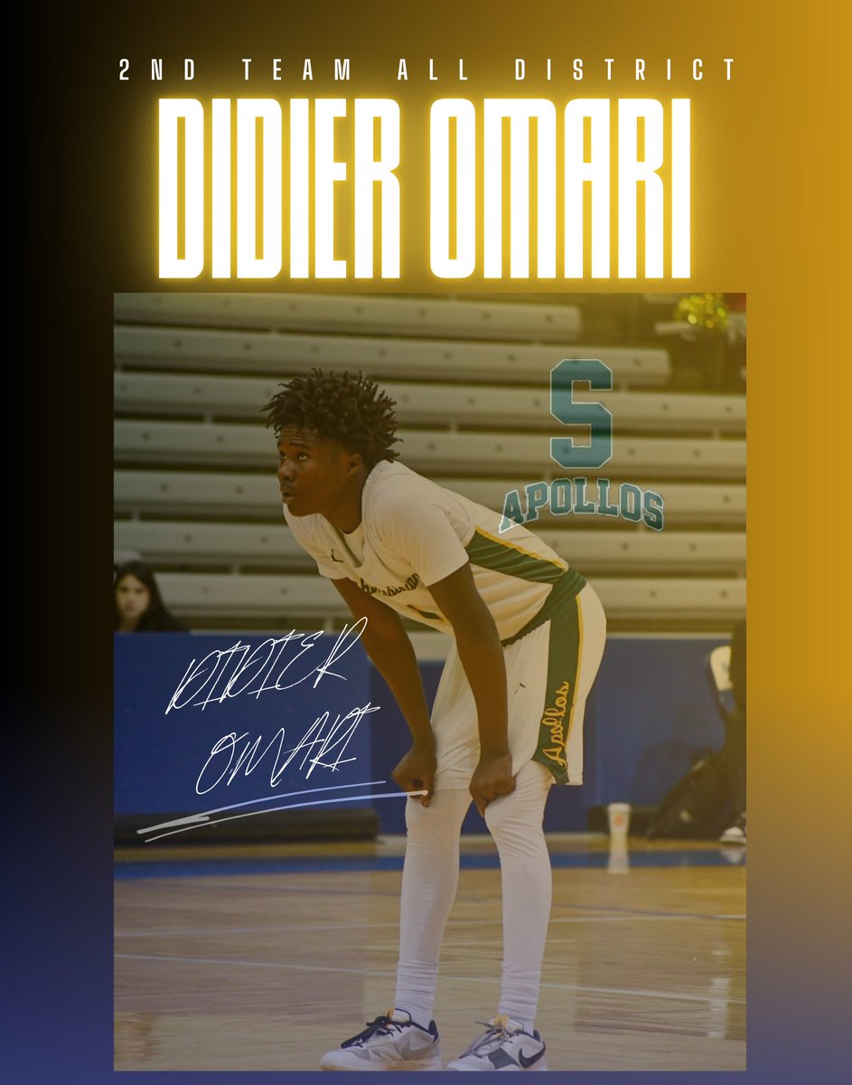 Didier Omari - Second Team All District

#BeGrateful