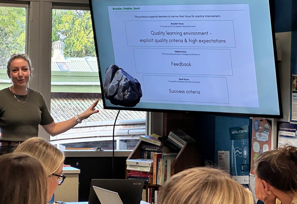 Quality Teaching and Leadership.  
Another amazing professional learning sprint today, focused on feedback. 
These sessions have immediate impact, visibly sharpening quality teaching practices. 
Special thanks to our #APCI for another outstanding workshop.  
#WeAreATeam #QTR
