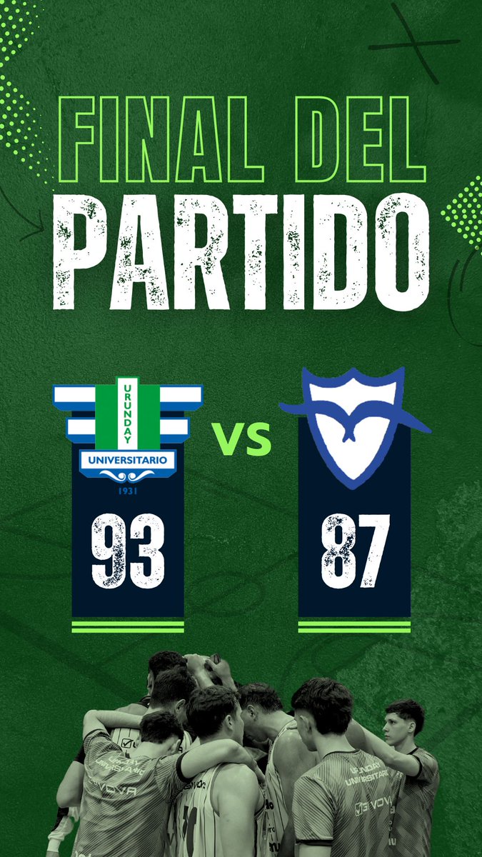 Club Urunday_oficial (@cluburunday) on Twitter photo Final del partido
<a href="/ClubUrunday/">Club Urunday_oficial</a> vs <a href="/ClubMalvin/">Club Malvín</a>
Somos deporte!!!
<a href="/LUB_Uy/">Liga Uruguaya de Básquetbol</a> Final del partido
<a href="/ClubUrunday/">Club Urunday_oficial</a> vs <a href="/ClubMalvin/">Club Malvín</a>
Somos deporte!!!
<a href="/LUB_Uy/">Liga Uruguaya de Básquetbol</a>
