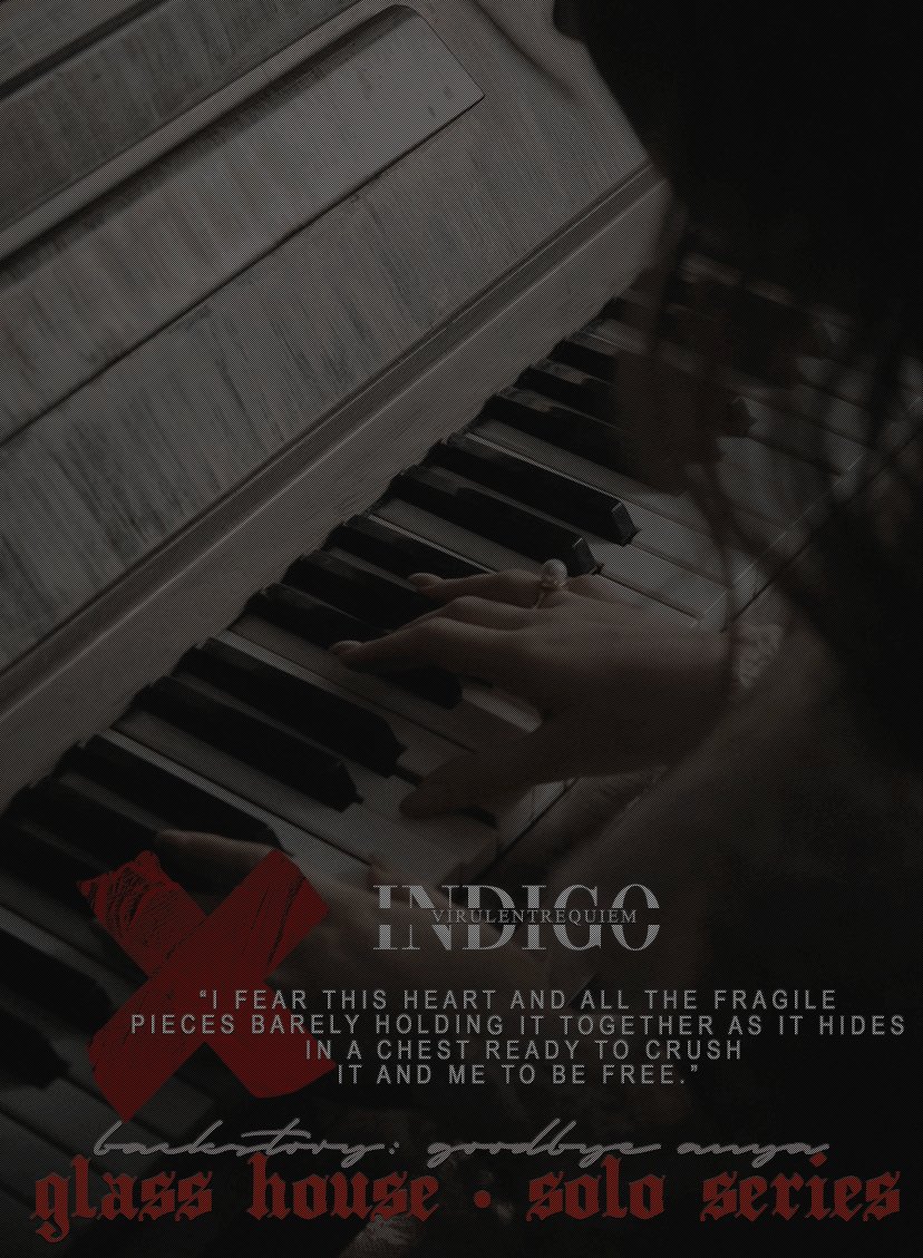 𝐆𝐥𝐚𝐬𝐬 𝐇𝐨𝐮𝐬𝐞 • 𝐒𝐨𝐥𝐨 𝐒𝐞𝐫𝐢𝐞𝐬
Backstory: 𝐆𝐨𝐨𝐝𝐛𝐲𝐞 𝐀𝐧𝐲𝐚 𝐁𝐚𝐢𝐥𝐞𝐲

“I fear this heart and all the fragile pieces barely holding it together as it hides in a chest ready to crush it and me to be free.”