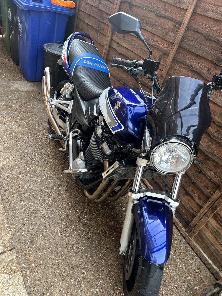 New toy, bit rough cosmetically. But what  thing to ride !!! #gsx1400