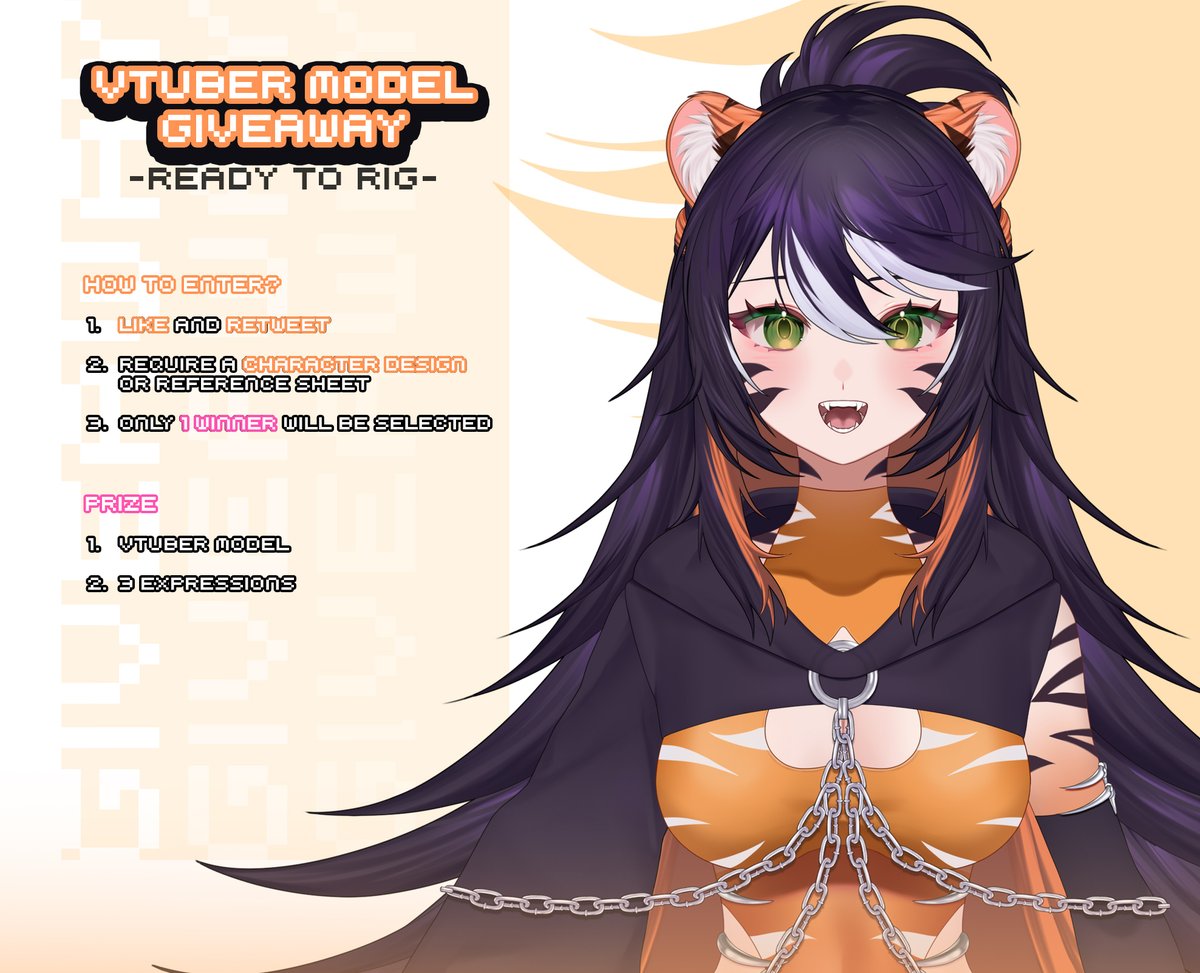🍞 VTUBER MODEL GIVEAWAY 🍞

1 lucky winner will get a vtuber model with 3 expressions ദ്ദി ˉ͈̀꒳ˉ͈́ )✧

🍞 HOW TO ENTER :

1. like 🩷 and retweet🔁
2. have a character design or reference sheet ready before May !

end April 5, 2025.

Goodluck 🥤🫧

#vtuber #envtuber