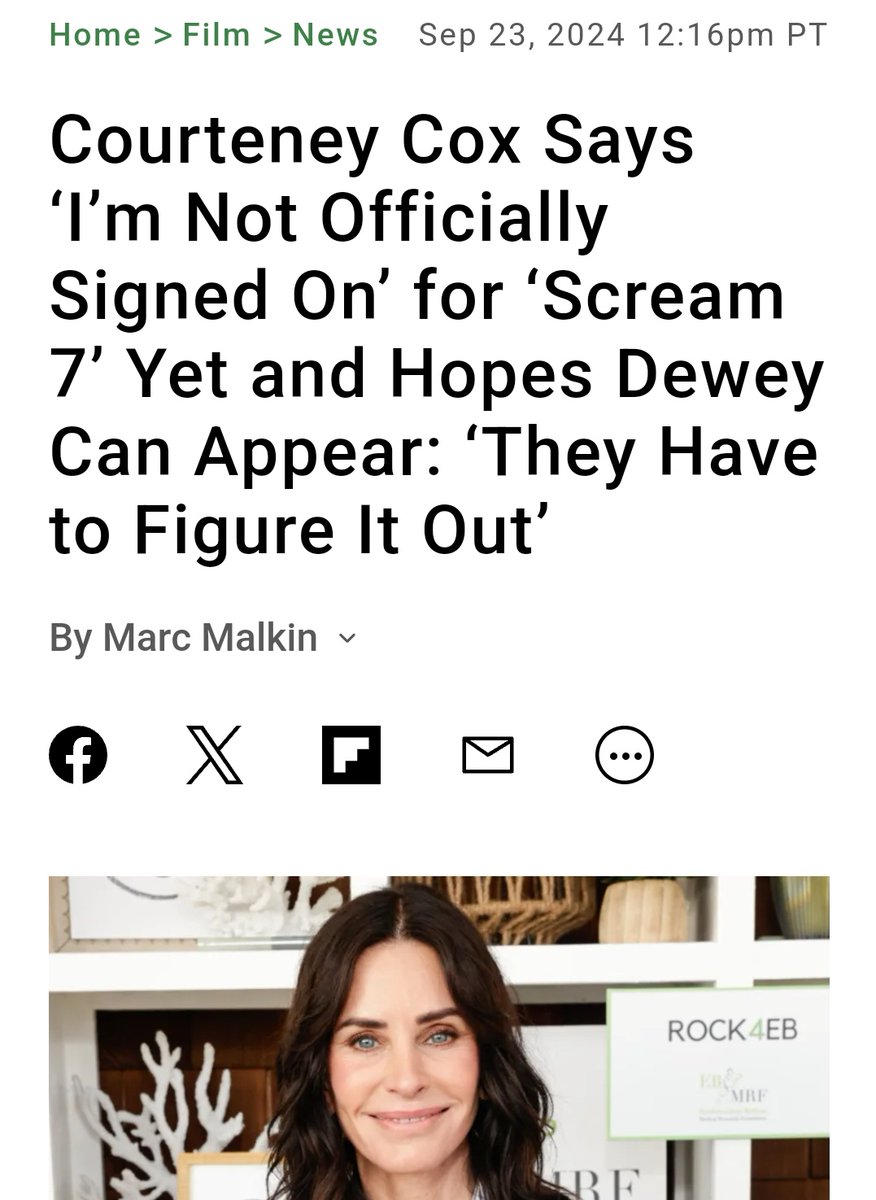 David Arquette is officially back for SCREAM 7. We definitely have to thank Courteney  Cox because I'm guessing the team 'figured it out' for her!!! 👏, image size:876x1200