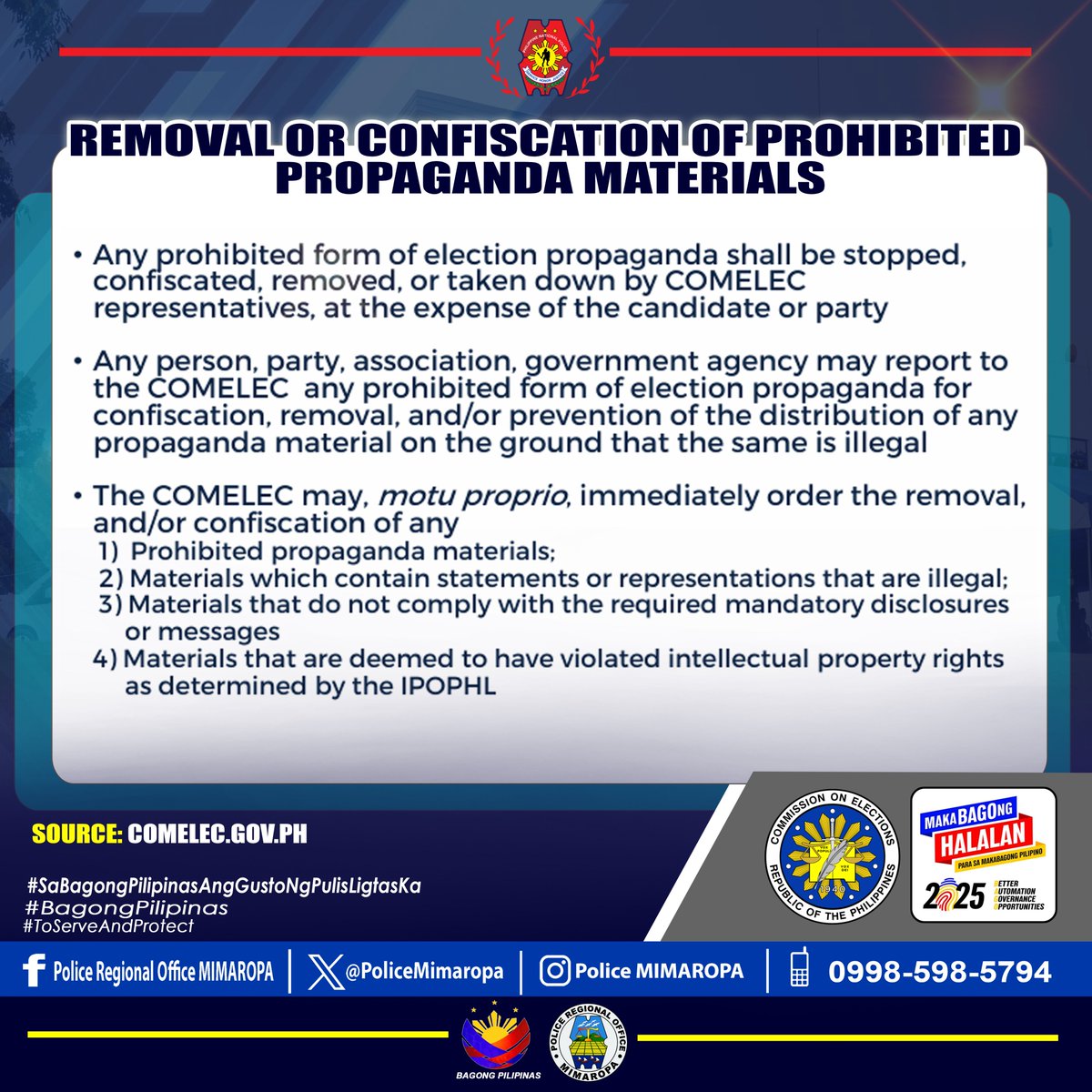 Police Regional Office MIMAROPA (@policemimaropa) on Twitter photo "๐๐ถ๐ช๐ญ๐ฅ๐ช๐ฏ๐จ ๐ข ๐ด๐ข๐ง๐ฆ ๐ข๐ฏ๐ฅ ๐ด๐ฆ๐ค๐ถ๐ณ๐ฆ ๐ค๐ฐ๐ฎ๐ฎ๐ถ๐ฏ๐ช๐ต๐บ ๐ต๐ฉ๐ณ๐ฐ๐ถ๐จ๐ฉ ๐น๐ฆ๐ง๐ฐ๐ณ๐ฎ ๐ข๐ฏ๐ฅ ๐ณ๐ฆ๐ข๐ฅ๐ฆ๐ณ๐ด๐ฉ๐ช๐ฑ ๐ธ๐ช๐ต๐ฉ ๐ธ๐ถ๐ข๐ญ๐ช๐ต๐บ." - PBGEN ROGER L QUESADA, Regional Director, PRO MIMAROPA
#SaBagongPilipinasAngGustoNgPulisLigtasKa #ToServeAndProtect "๐๐ถ๐ช๐ญ๐ฅ๐ช๐ฏ๐จ ๐ข ๐ด๐ข๐ง๐ฆ ๐ข๐ฏ๐ฅ ๐ด๐ฆ๐ค๐ถ๐ณ๐ฆ ๐ค๐ฐ๐ฎ๐ฎ๐ถ๐ฏ๐ช๐ต๐บ ๐ต๐ฉ๐ณ๐ฐ๐ถ๐จ๐ฉ ๐น๐ฆ๐ง๐ฐ๐ณ๐ฎ ๐ข๐ฏ๐ฅ ๐ณ๐ฆ๐ข๐ฅ๐ฆ๐ณ๐ด๐ฉ๐ช๐ฑ ๐ธ๐ช๐ต๐ฉ ๐ธ๐ถ๐ข๐ญ๐ช๐ต๐บ." - PBGEN ROGER L QUESADA, Regional Director, PRO MIMAROPA
#SaBagongPilipinasAngGustoNgPulisLigtasKa #ToServeAndProtect