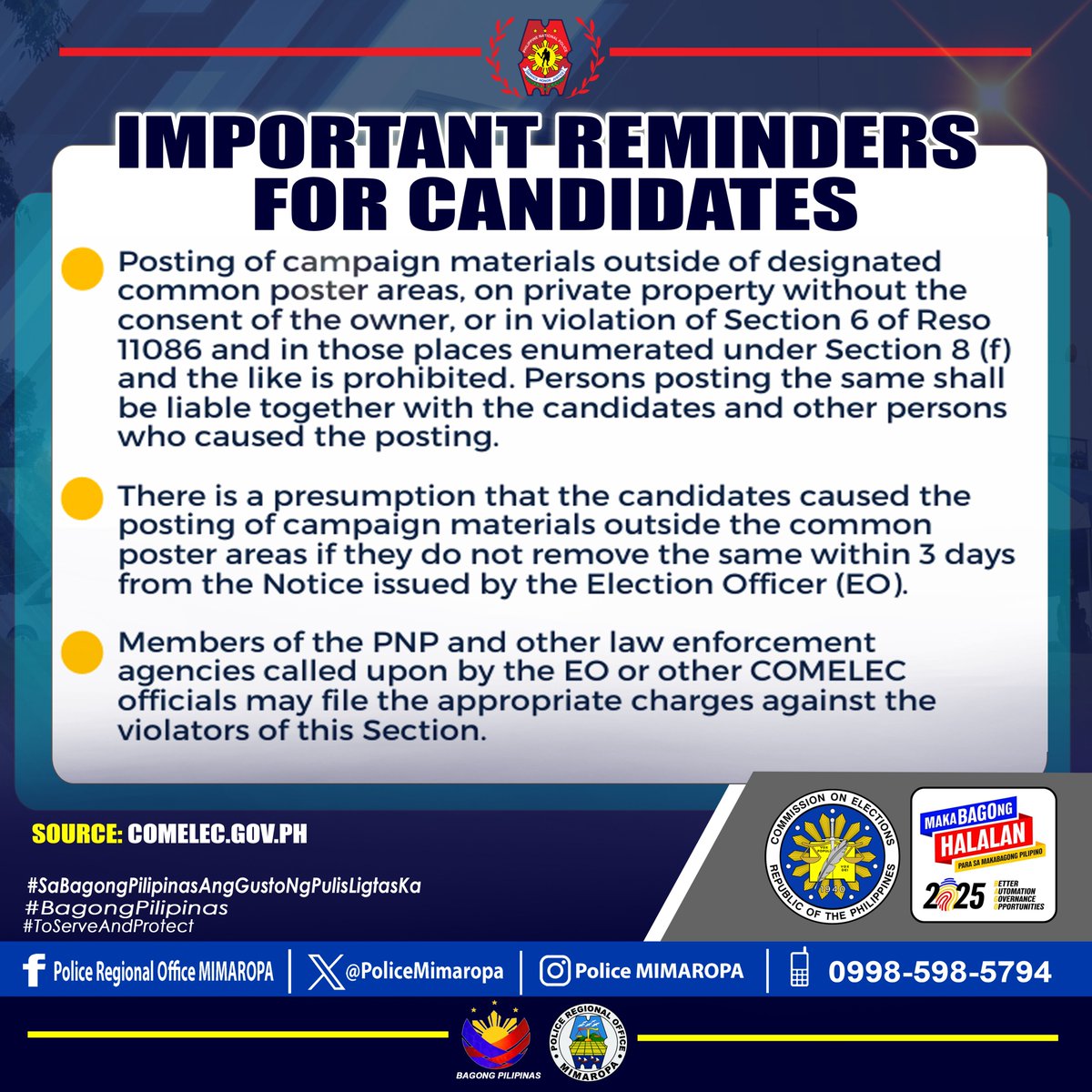 Police Regional Office MIMAROPA (@policemimaropa) on Twitter photo "๐๐ถ๐ช๐ญ๐ฅ๐ช๐ฏ๐จ ๐ข ๐ด๐ข๐ง๐ฆ ๐ข๐ฏ๐ฅ ๐ด๐ฆ๐ค๐ถ๐ณ๐ฆ ๐ค๐ฐ๐ฎ๐ฎ๐ถ๐ฏ๐ช๐ต๐บ ๐ต๐ฉ๐ณ๐ฐ๐ถ๐จ๐ฉ ๐น๐ฆ๐ง๐ฐ๐ณ๐ฎ ๐ข๐ฏ๐ฅ ๐ณ๐ฆ๐ข๐ฅ๐ฆ๐ณ๐ด๐ฉ๐ช๐ฑ ๐ธ๐ช๐ต๐ฉ ๐ธ๐ถ๐ข๐ญ๐ช๐ต๐บ." - PBGEN ROGER L QUESADA, Regional Director, PRO MIMAROPA
#SaBagongPilipinasAngGustoNgPulisLigtasKa #ToServeAndProtect "๐๐ถ๐ช๐ญ๐ฅ๐ช๐ฏ๐จ ๐ข ๐ด๐ข๐ง๐ฆ ๐ข๐ฏ๐ฅ ๐ด๐ฆ๐ค๐ถ๐ณ๐ฆ ๐ค๐ฐ๐ฎ๐ฎ๐ถ๐ฏ๐ช๐ต๐บ ๐ต๐ฉ๐ณ๐ฐ๐ถ๐จ๐ฉ ๐น๐ฆ๐ง๐ฐ๐ณ๐ฎ ๐ข๐ฏ๐ฅ ๐ณ๐ฆ๐ข๐ฅ๐ฆ๐ณ๐ด๐ฉ๐ช๐ฑ ๐ธ๐ช๐ต๐ฉ ๐ธ๐ถ๐ข๐ญ๐ช๐ต๐บ." - PBGEN ROGER L QUESADA, Regional Director, PRO MIMAROPA
#SaBagongPilipinasAngGustoNgPulisLigtasKa #ToServeAndProtect