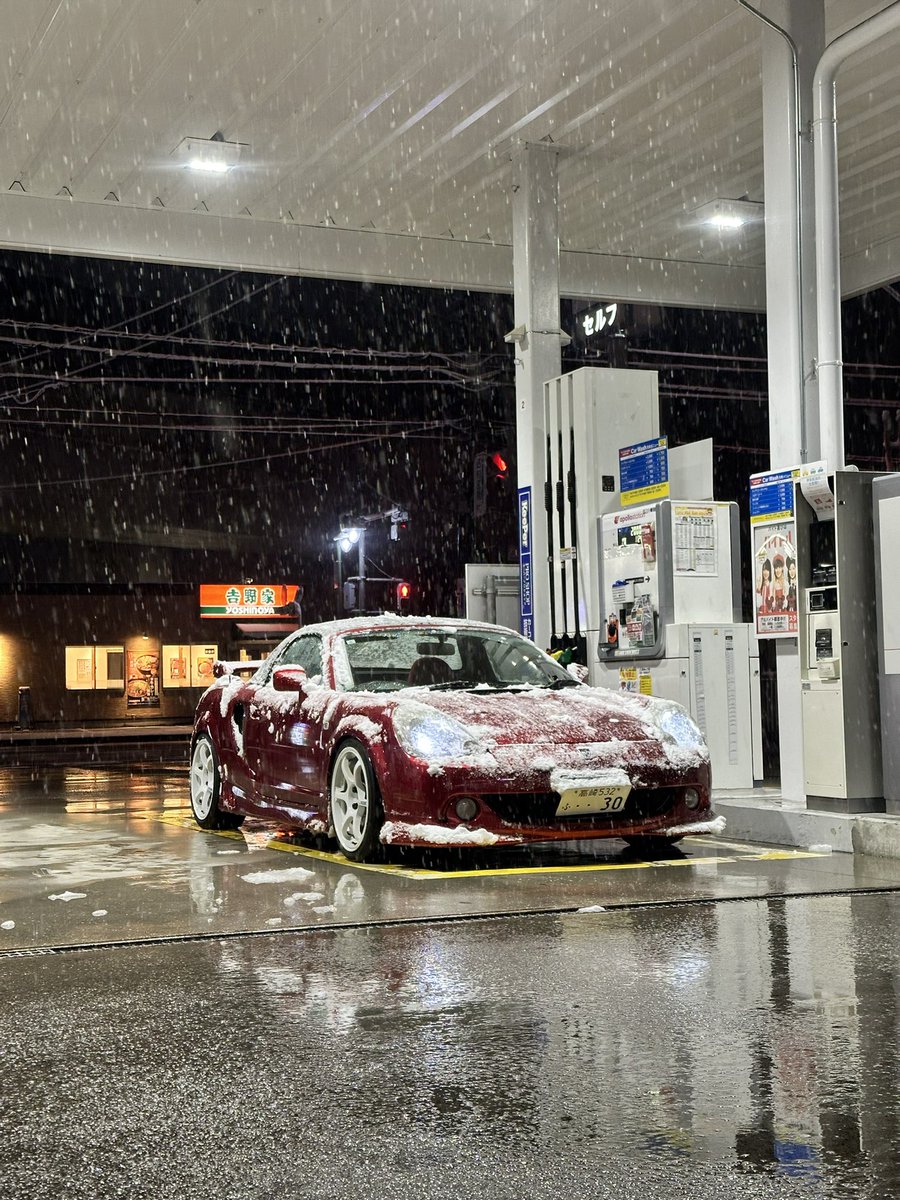MR-S 納車初雪