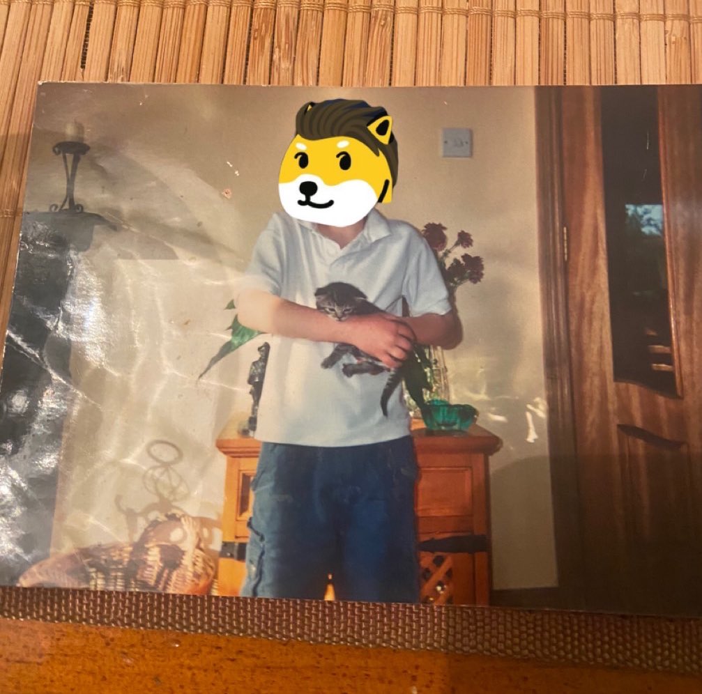 Was looking through old photos and found one of young Sir Doge with his first pet ❤️