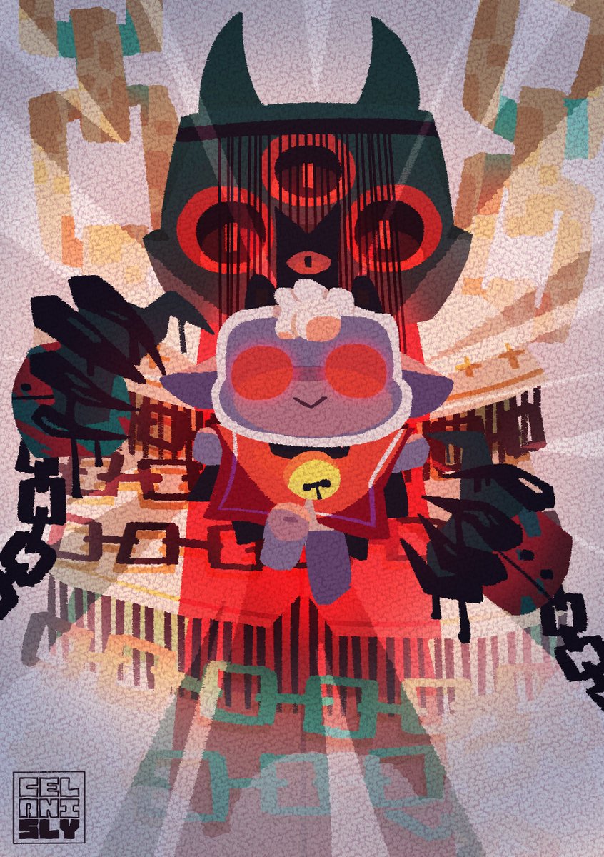 celani_sly's tweet image. This is a post that I had been meaning to upload since February because the people here liked my cult of the lamb stickers. I dedicated a poster to them this time uwu ✨

#CultoftheLamb #cotlfanart