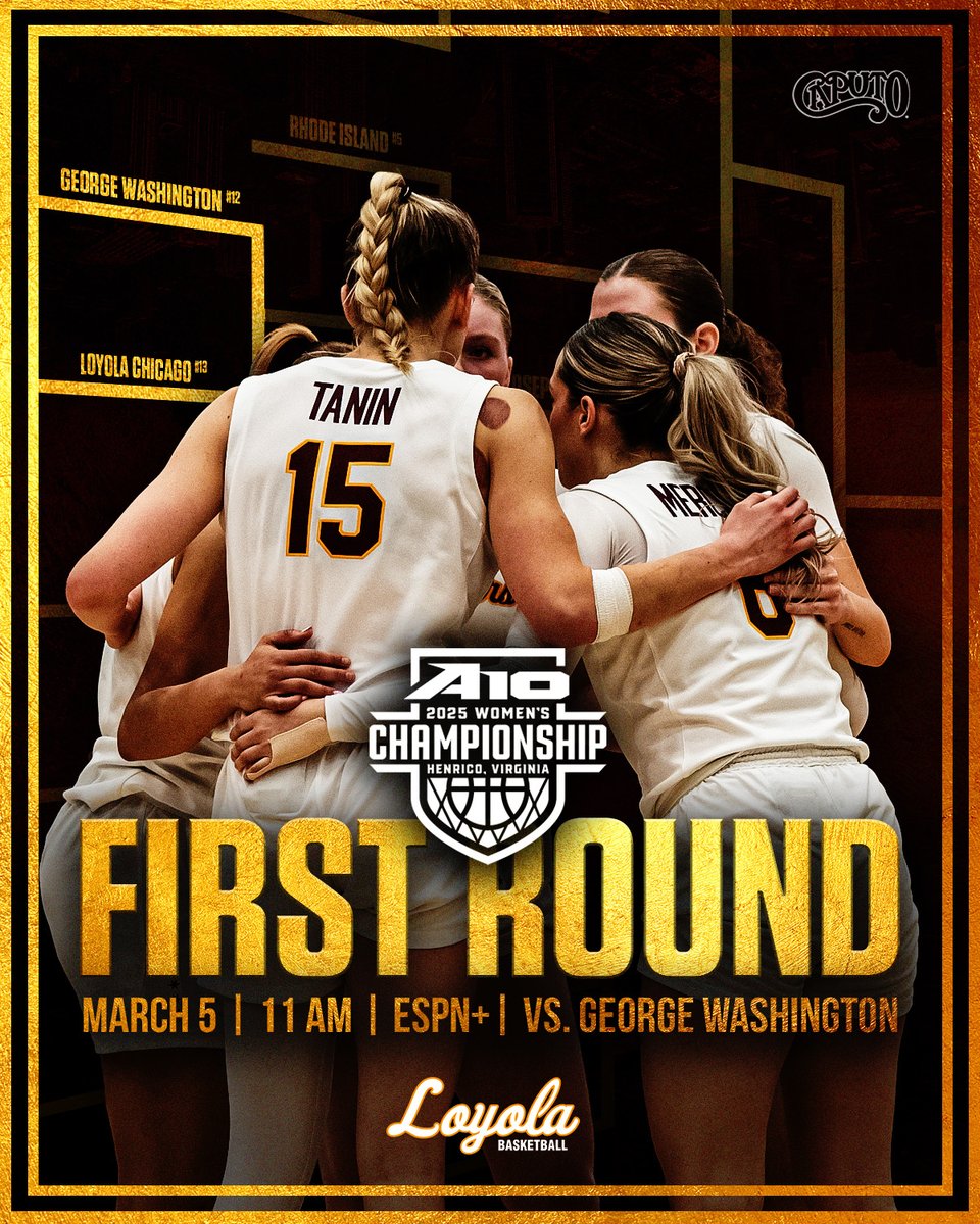 Loyola Women's Basketball (@ramblerswbb) on Twitter photo Together, we will. πΊ
π <a href="/GW_WBB/">GW Women's Basketball</a>
π Henrico, Va.
πΊ tinyurl.com/28nbdcur
π tinyurl.com/2av5ymj4
π» tinyurl.com/28ncd75o
π€ <a href="/CaputoCheese/">Caputo Cheese</a>
β° 11 AM CT Together, we will. πΊ
π <a href="/GW_WBB/">GW Women's Basketball</a>
π Henrico, Va.
πΊ tinyurl.com/28nbdcur
π tinyurl.com/2av5ymj4
π» tinyurl.com/28ncd75o
π€ <a href="/CaputoCheese/">Caputo Cheese</a>
β° 11 AM CT
