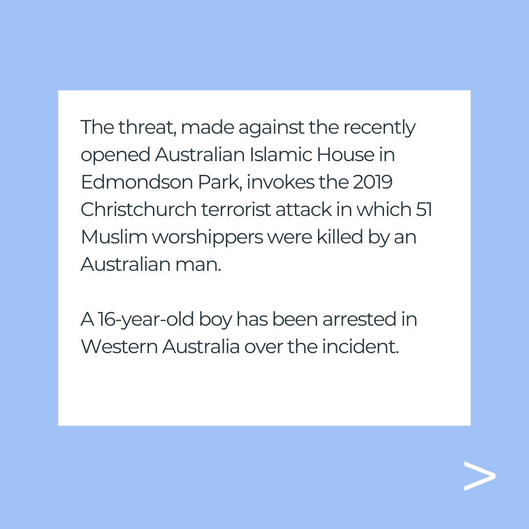 jewishcouncilAU's tweet image. The Jewish Council of Australia strongly condemns comments made on the Instagram page of a mosque in western Sydney, threatening ‘Christchurch 2.0’. 

This threat is part of a broader trend of Islamophobia and rising far-right extremism and white supremacist organising in…