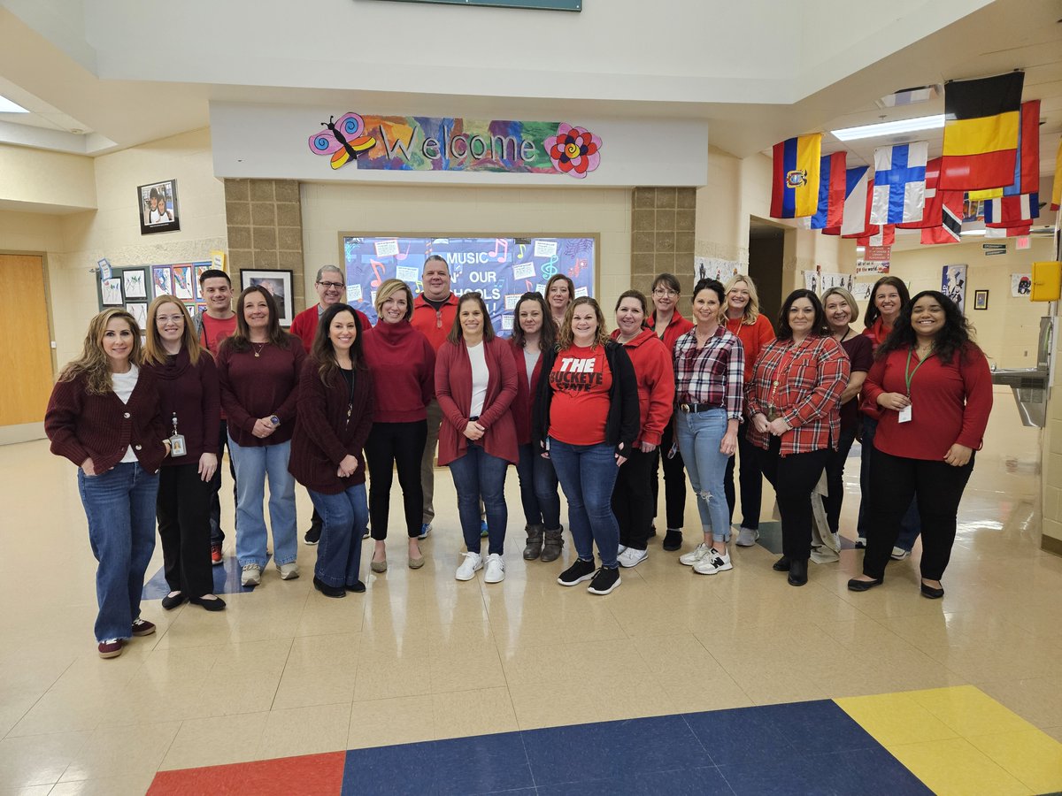Waite Elementary wears Red for Ed! #protectourkids #protectourkidsoh