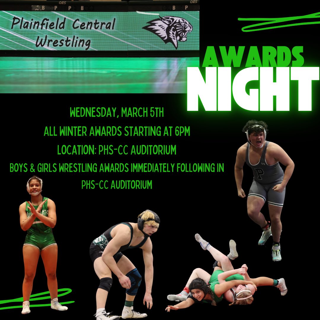 Come out and celebrate the team and your accomplishments from the season! Winter awards at 6, we will stay in the auditorium for Wrestling awards. We’re looking forward to having the team and our families all together again! #PAW