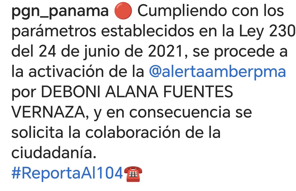 Alerta Amber