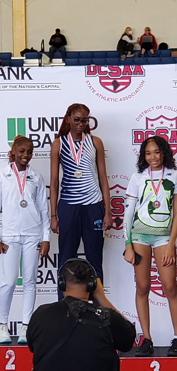 Congrats to Lady Rambler junior track/Field scholar, Jalisa Richardson, on becoming the state champion in the Girls High Jump event with a winning of height 5' 2" at the DCSAA HS State Indoor T/ F Championship meet recently.
