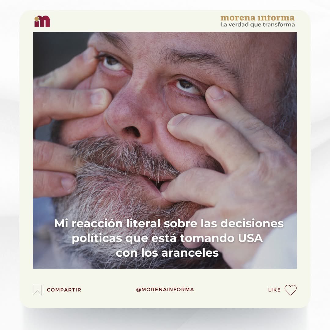 morenainformamx's tweet photo. 🚨Tiembla Trump🇲🇽
@realDonaldTrump sabe que los aranceles afectan directamente a Estados Unidos. Exhibe su hipocresía y termina con el T-MEC. 🥴

#inflacion #ULTIMAHORA #felizmartes #Trump #ClaudiaMuchaPresidenta https://t.co/UcyzZ70ups