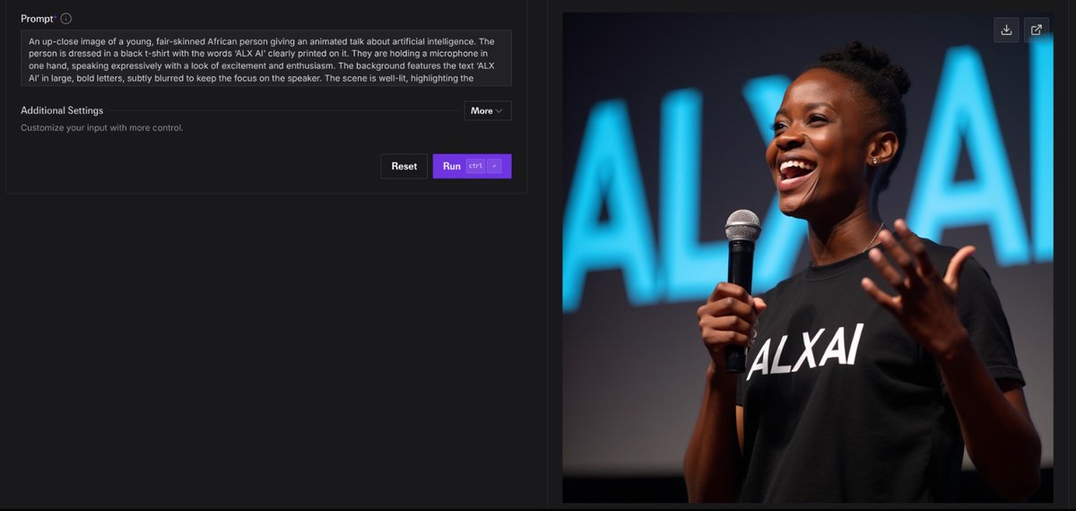 mantseflex's tweet photo. I generated a hyperrealism image using flux which is a text to image AI tool https://t.co/TBu7JujRaO