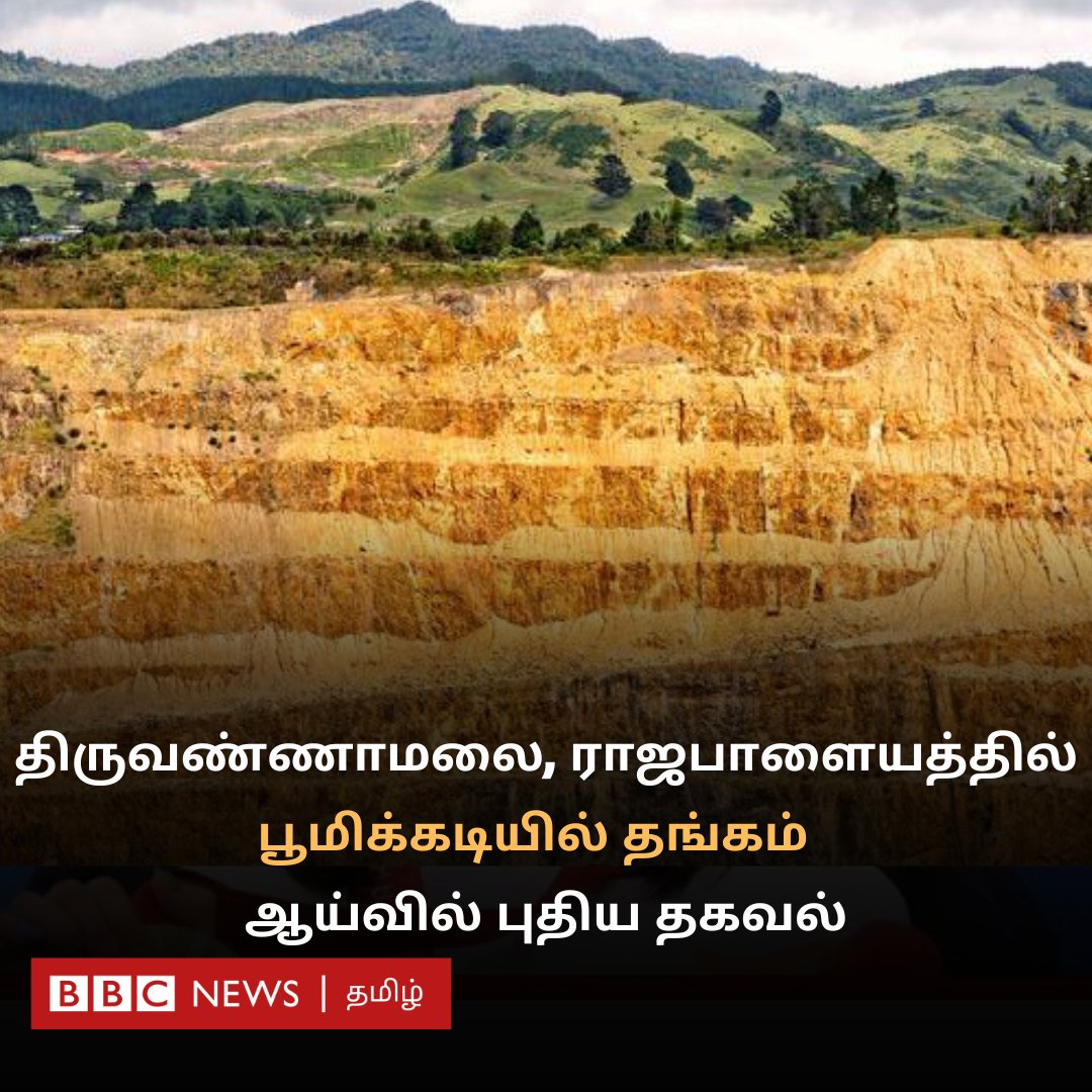 திருவண்ணாமலை, ராஜபாளையத்தில் பூமிக்கடியில் தங்கம்! : ஆய்வு முடிவுகள் சொல்வது என்ன? 
bbc.com/tamil/articles…