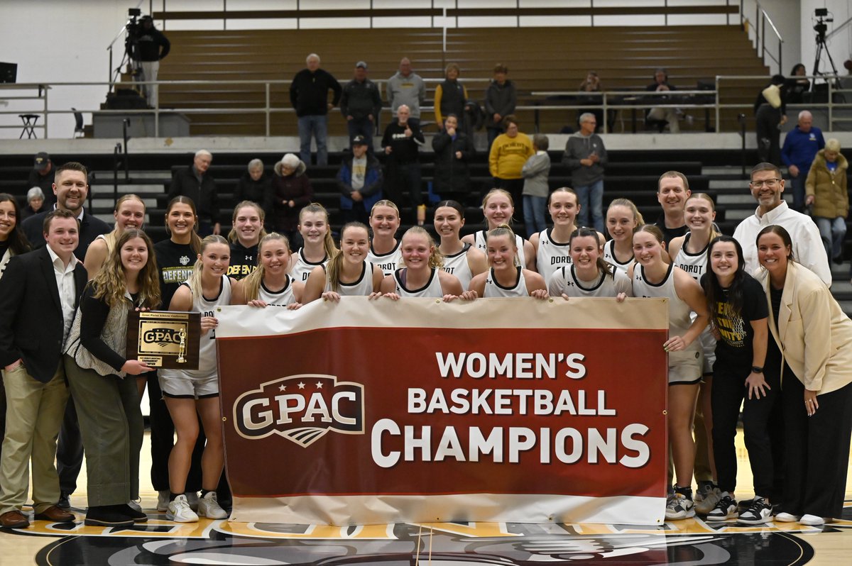 Great Plains Athletic Conference (@gpacsports) on Twitter photo Congrats to the <a href="/dordtdefenders/">Dordt Defender Athletics</a> women's basketball team, the 2024-25 GPAC Tournament Champs!
Complete Release:
tinyurl.com/gpacwbbchamp Congrats to the <a href="/dordtdefenders/">Dordt Defender Athletics</a> women's basketball team, the 2024-25 GPAC Tournament Champs!
Complete Release:
tinyurl.com/gpacwbbchamp