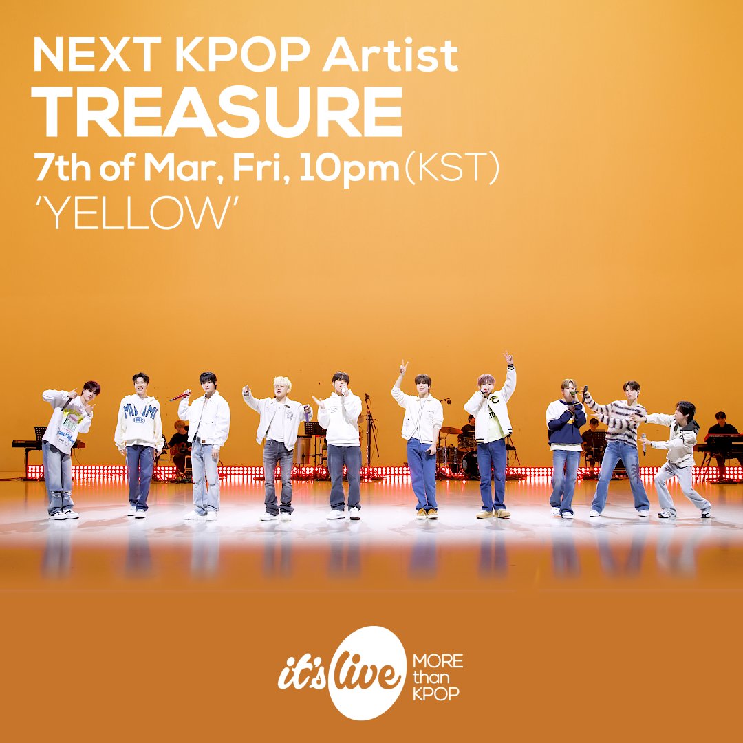 it's Live (@itsliveofficial) on Twitter photo <COMING UP NEXT>
#TREASURE - #YELLOW
#ํธ๋ ์ - YELLOW
<a href="/ygtreasuremaker/">TREASURE MAKER</a>
#์์ธ ๋ผ์ด๋ธ #KPOP #itsLive <COMING UP NEXT>
#TREASURE - #YELLOW
#ํธ๋ ์ - YELLOW
<a href="/ygtreasuremaker/">TREASURE MAKER</a>
#์์ธ ๋ผ์ด๋ธ #KPOP #itsLive