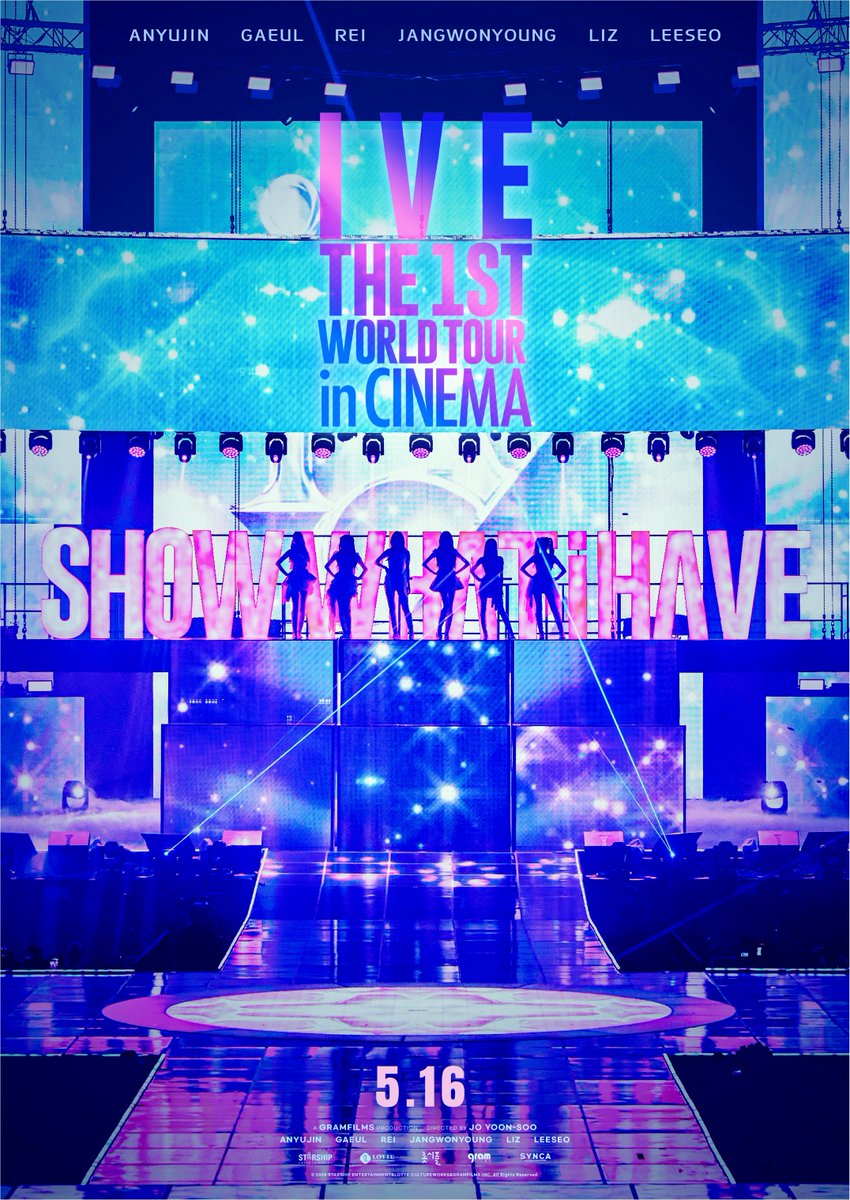 IVE_inCinema_JP's tweet photo. 『IVE THE 1ST WORLD TOUR in CINEMA』
:¨ ·.· ¨:
`· . 5月16日(金)日本公開決定✨

IVEの軌跡が詰まった夢のワールドツアーを
劇場でお楽しみください🎥
映画の最新情報はこちらのアカウントで
たくさんお届けします❣️

#IVE #아이브 
#SHOW_WHAT_I_HAVE
#IVE_WORLD_TOUR
#IVE_WORLD_TOUR_IN_CINEMA https://t.co/z9JkFrkhpQ