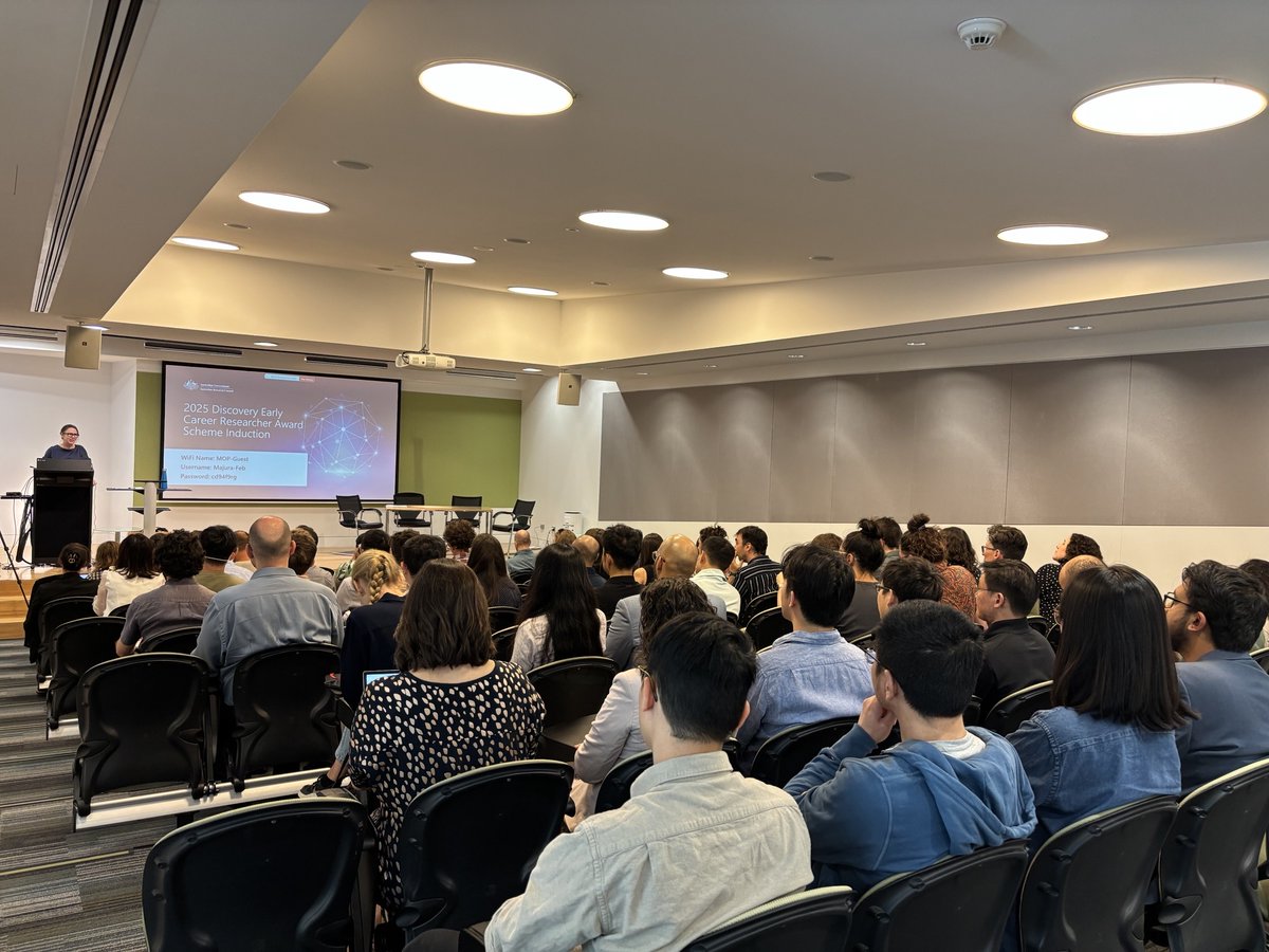 Yesterday we hosted an induction session for recipients of the ARC Discovery Early Career Researcher Award. It was a fantastic day of learning and connecting with brilliant minds.

Read more: arc.gov.au/funding-resear…