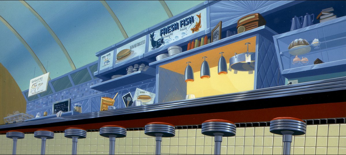 ani_obsessive's tweet photo. Background paintings by Chris Brock for The Iron Giant (1999), dir. Brad Bird, Warner Bros. Feature Animation https://t.co/fruO39aUr2